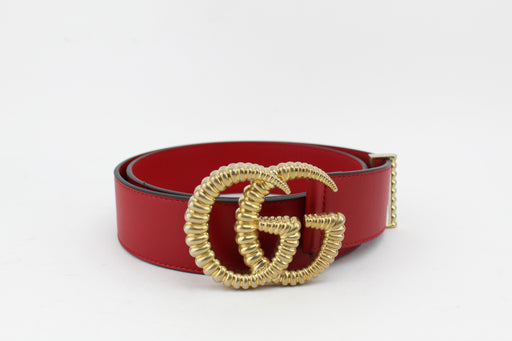 Gucci Leather belt with torchon Double G buckle