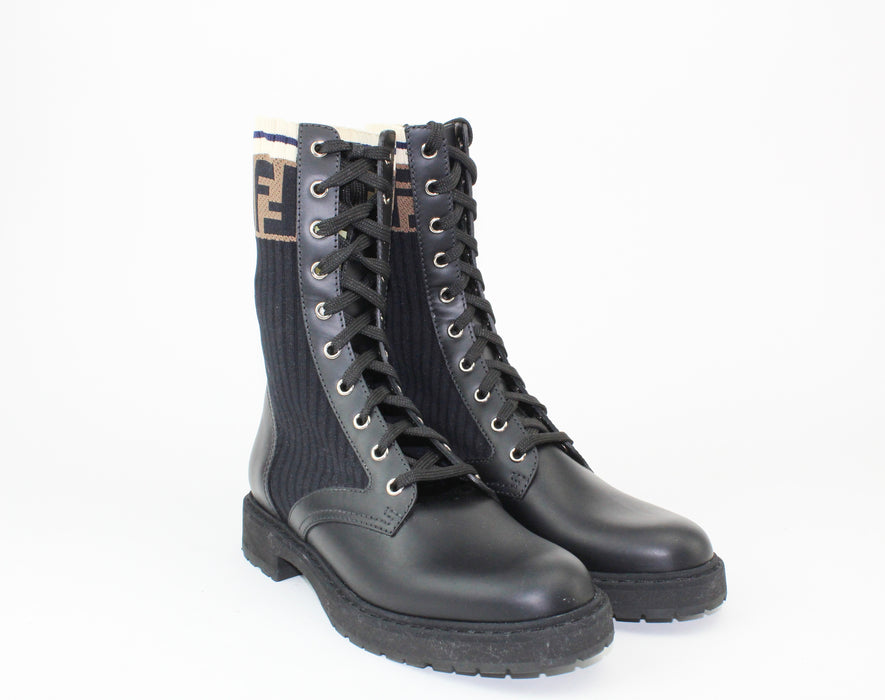Fendi Rockoko leather boots