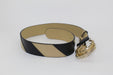 GUCCI GG AZALE BELT BEIGE AND BLACK