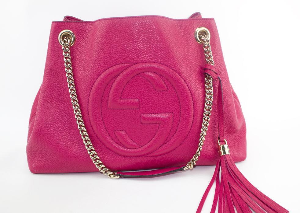 GUCCI SOHO LEATHER SHOULDER BAG