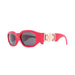 Versace Logo Plaque Rectangular Sunglasses