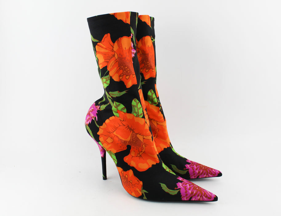 Balenciaga Knife Floral booties