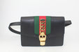 Gucci Leather Black Sylvie Belt Bag