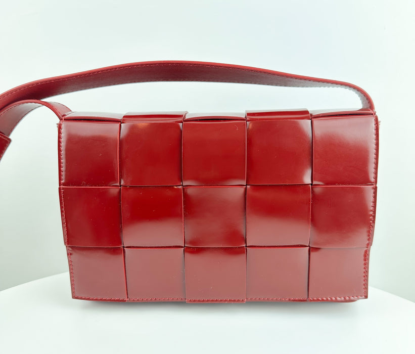 Bottega Veneta Intreccio brushed leather crossbody Cassette Bag