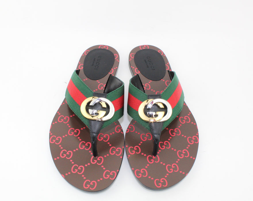 GUCCI THONG WEB SANDAL