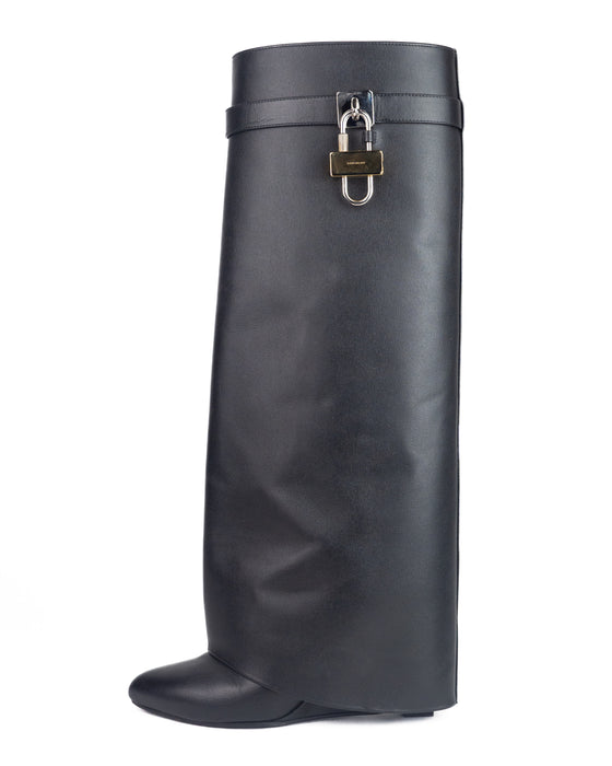 Givenchy Shark Lock Pant Boots in Leather