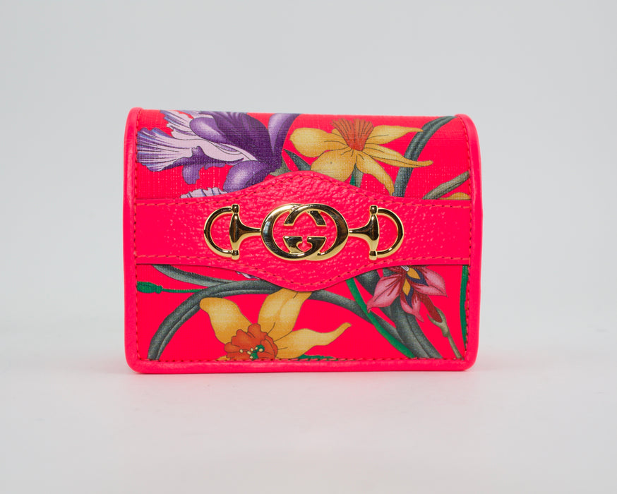 GUCCI ZUMI FLORA CARD CASE