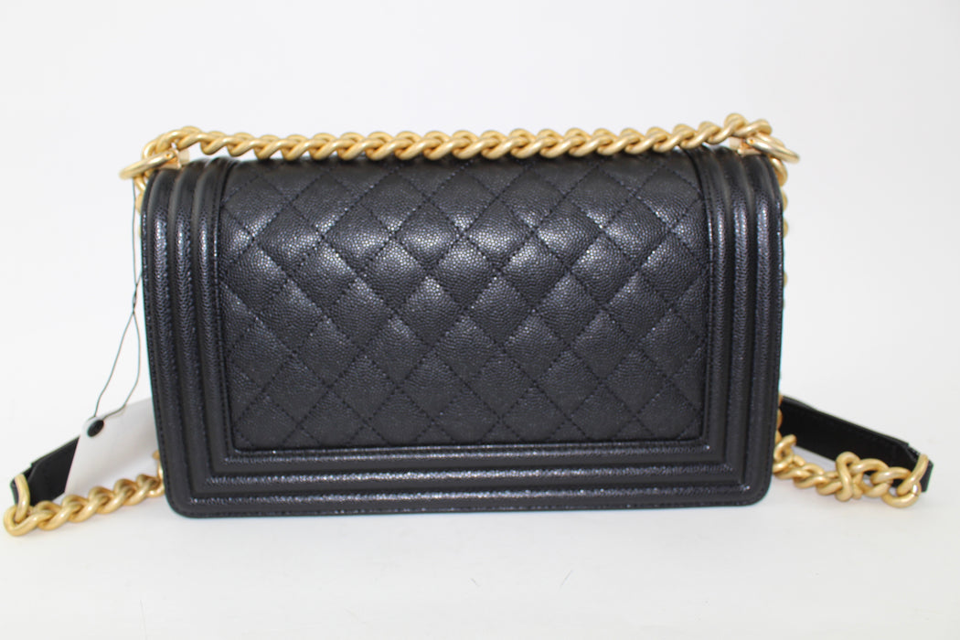 CHANEL MEDIUM CAVIAR BOY BAG - LuxurySnob