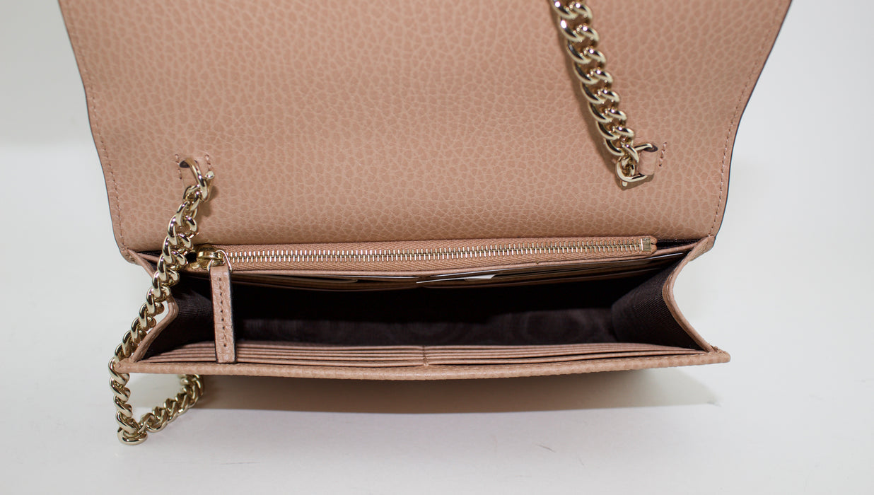 GUCCI ICON CHAIN BAG NUDE