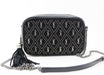 Saint Laurent Mini Lou Croc Embellished Suede Camera bag