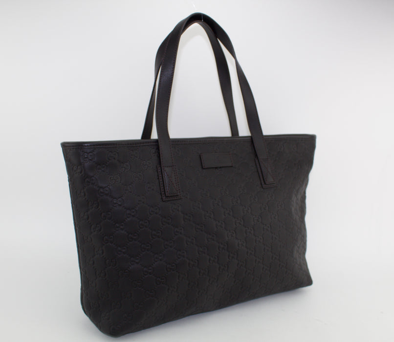 GUCCI MICROGUCCISSIMA TOTE DARK BROWN