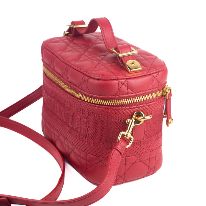 Dior Cannage Lambskin Vanity Case