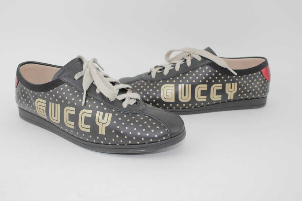 GUCCI FALACER GUCCY SEGA® PRINT SNEAKER SIZE 39 