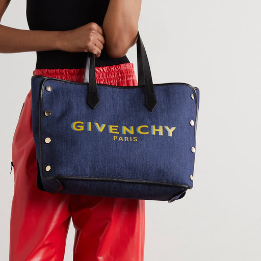 Givenchy Logo Denim Tote