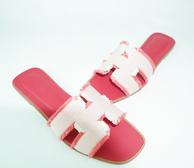 Hermes Oran Sandal Framboise