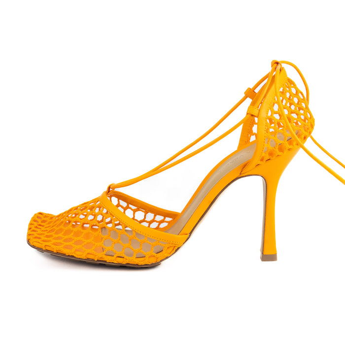 Bottega Veneta Stretch Sandal in Tangerine