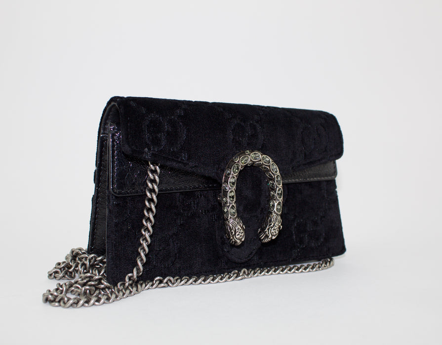GUCCI DIONYSUS VELVET SUPER MINI BAG