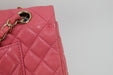 CHANEL SMALL LAMBSKIN FLAP BAG IN PINK - LuxurySnob