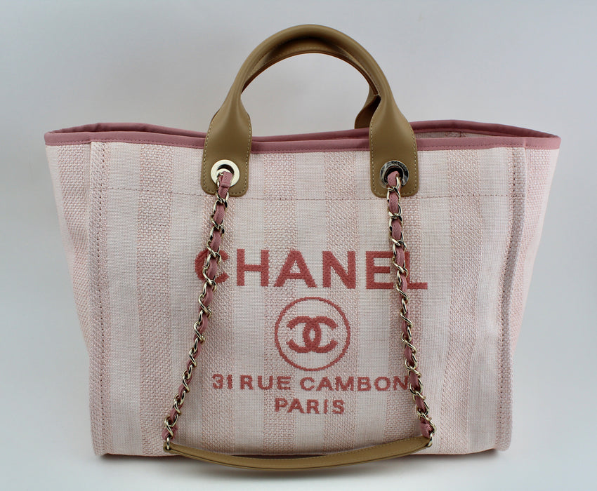 CHANEL CANVAS DEAUVILLE TOTE