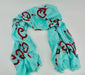 GUCCI GHOST SCARF BLUE & RED