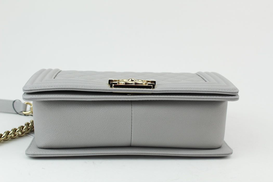 Chanel Medium Grey Boy Bag