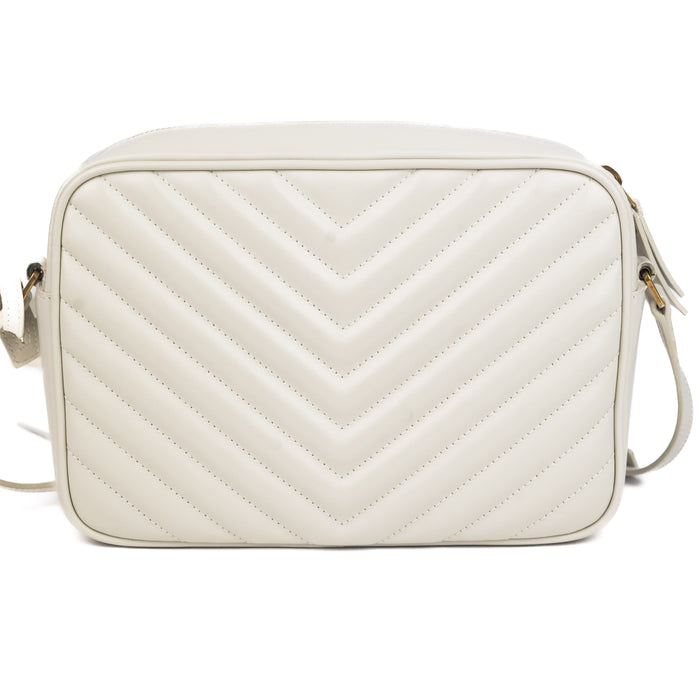 Saint Laurent Lou Camera Bag in Blanc