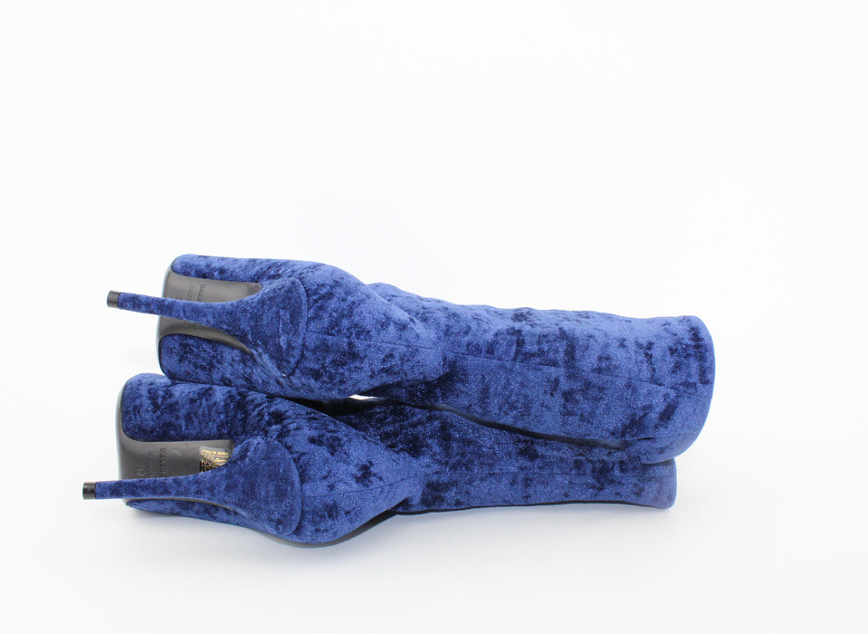 Balenciaga Knife Velvet booties