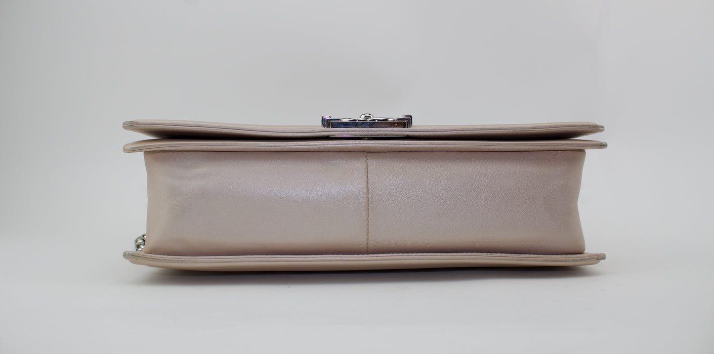 CHANEL LAMBSKIN  LARGE BOY BAG