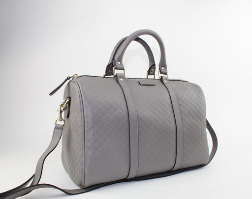 Gucci Boston Guccissima Bag grey