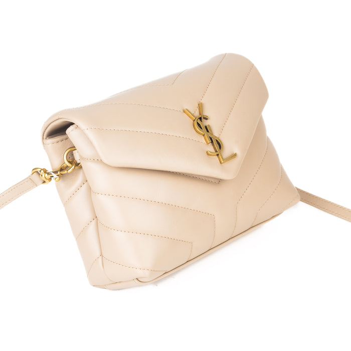 Saint Laurent Loulou Toy Bag in Nude