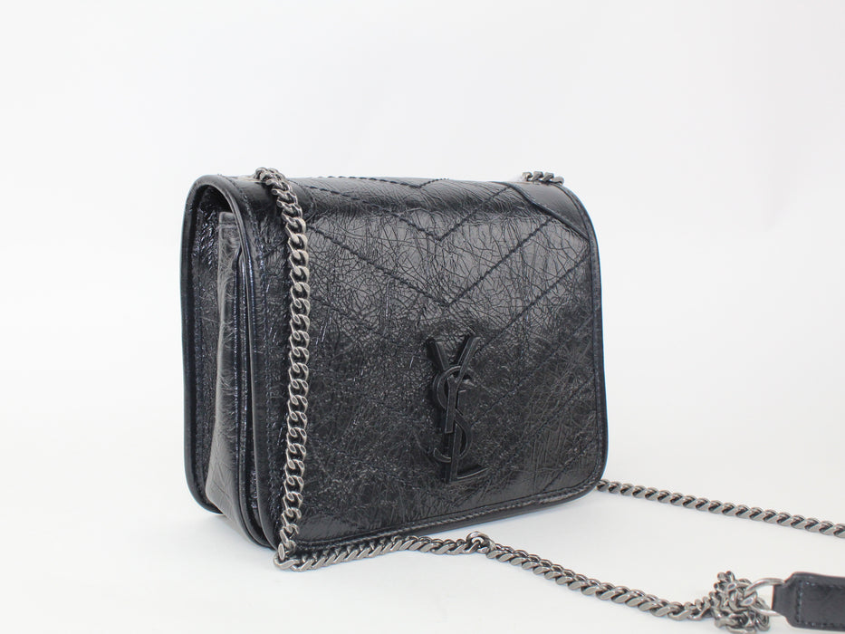 Saint Laurent Small Niki Leather Bag black