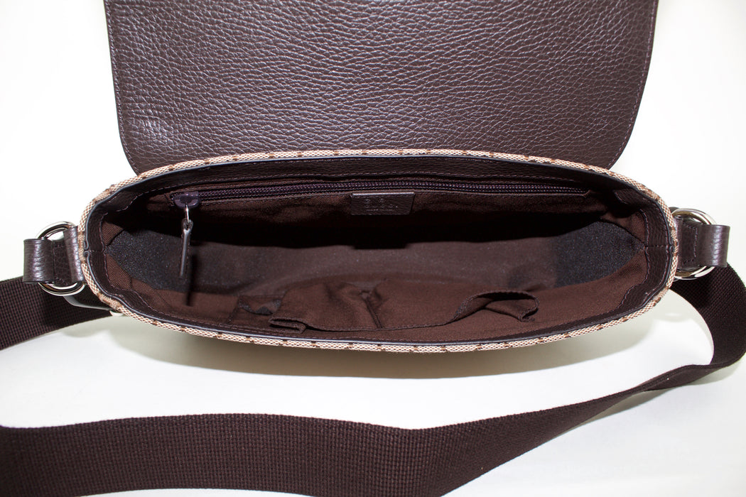 GUCCI CANVAS CROSS BODY MESSENGER BAG