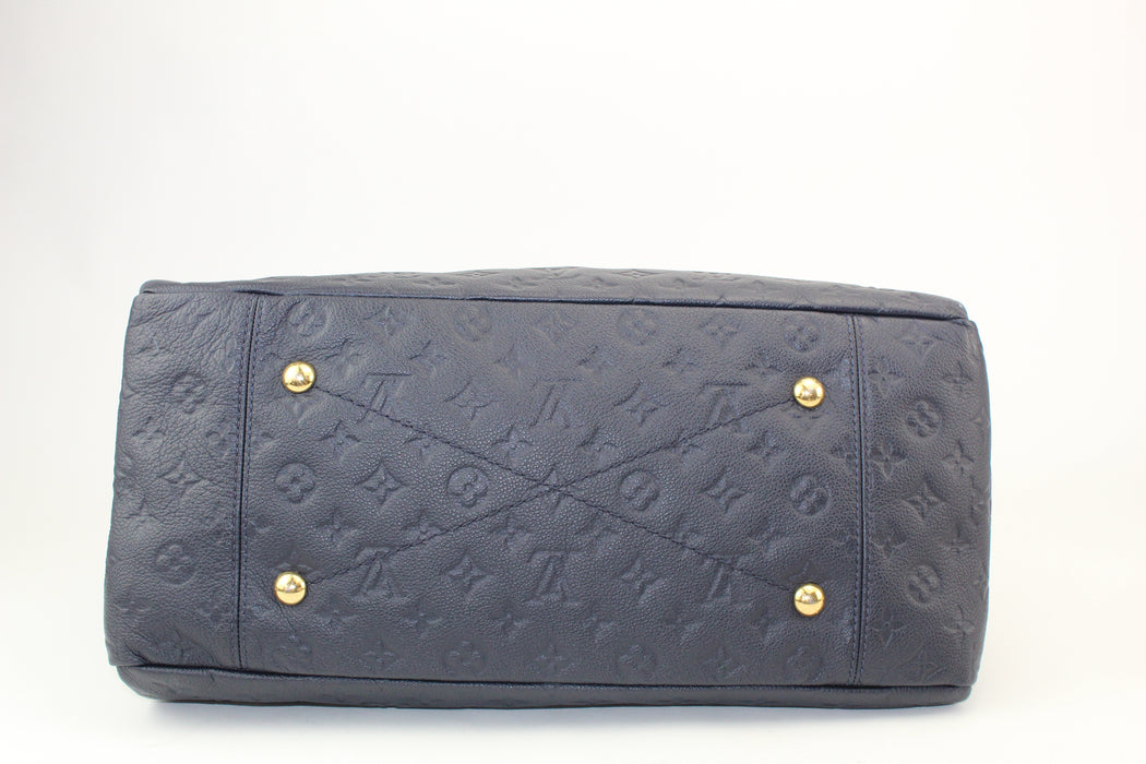 Louis Vuitton Artsy MM Monogram Empreinte Leather Navy