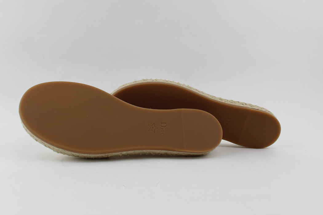 DIOR GRANVILLE OBLIQUE EMBROIDERED COTTON SLIDES - LuxurySnob