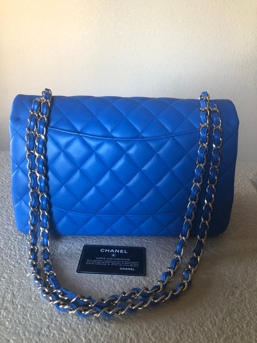 CHANEL JUMBO LAMBSKIN CLASSIC BAG - LuxurySnob