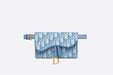 Dior Oblique Saddle Belt Bag light blue