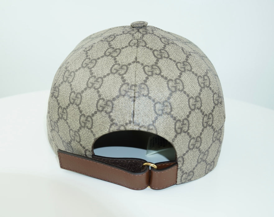 Gucci GG Canvas Baseball Hat "Boutique"  in Brown and Beige