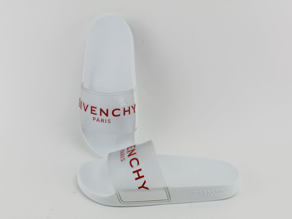 GIVENCHY LOGO TRANSPARENT RUBBER SLIDE