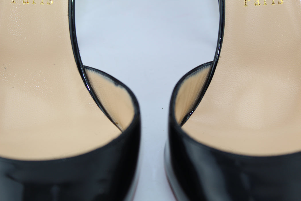 CHRISTIAN LOUBOUTIN IRIZA 100mm SIZE 40.5 - LuxurySnob