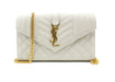 SAINT LAURENT SMALL TRI-QUILT LEATHER ENVELOPE BAG