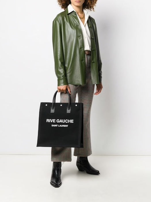 Saint Laurent Black 'Rive Gauche' Shopping Tote 3/22