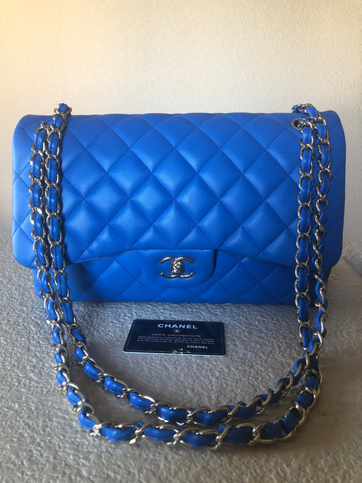 CHANEL JUMBO LAMBSKIN CLASSIC BAG - LuxurySnob