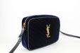 Saint Laurent Velvet Blue Camera bag
