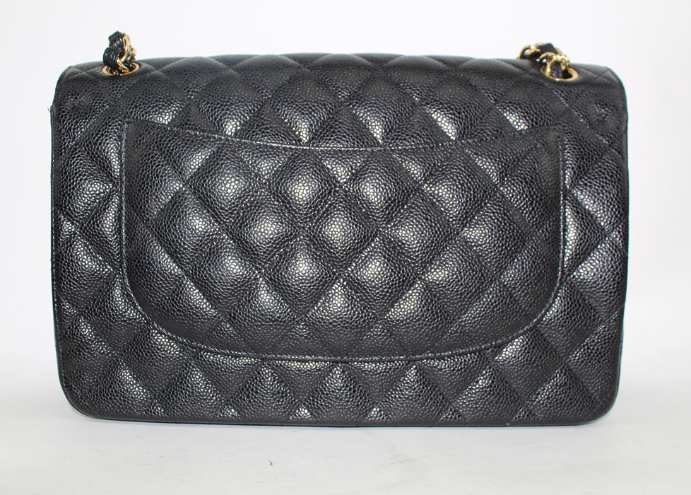 CHANEL CAVIAR DOUBLE FLAP MEDIUM BAG - LuxurySnob