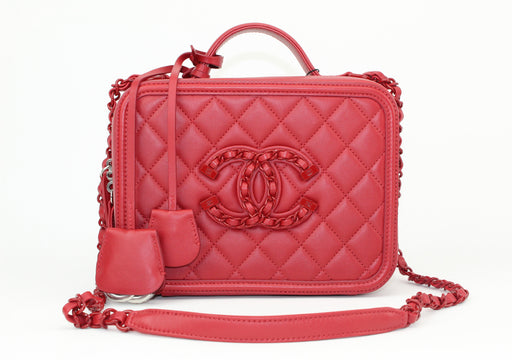 Chanel Dark Red Vanity Case