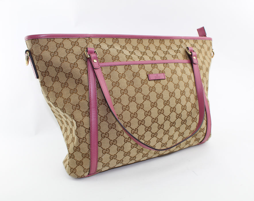 GUCCI  CANVAS TOTE 