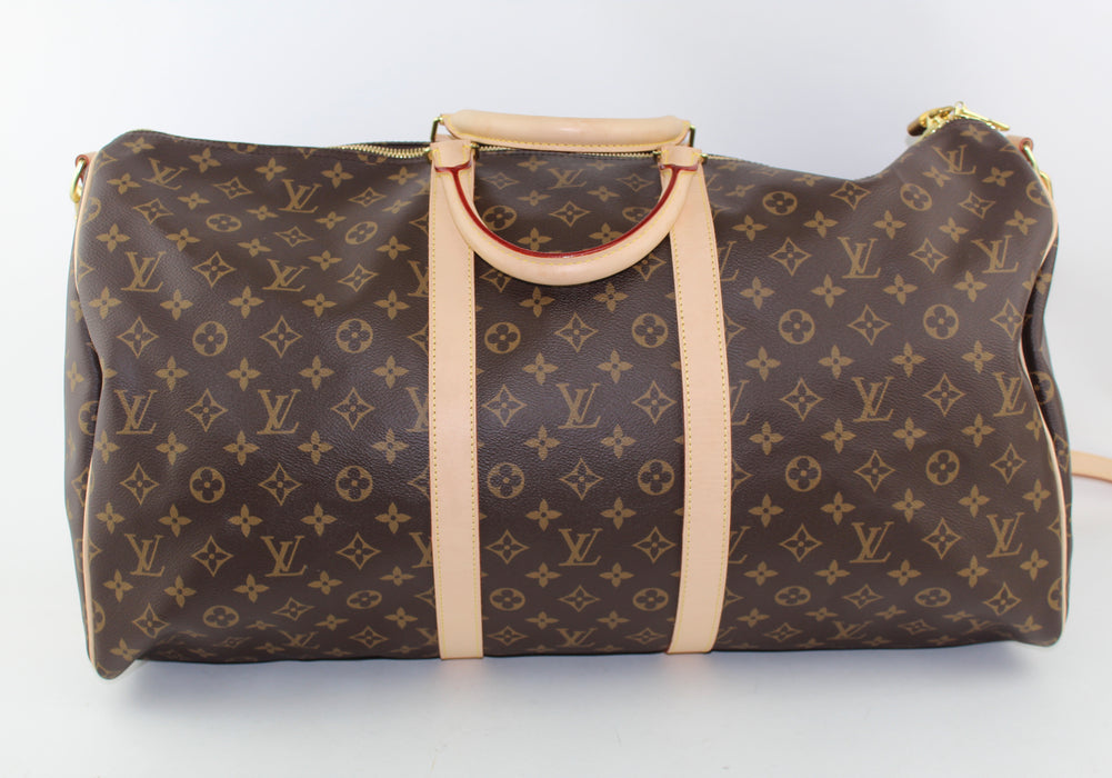 LOUIS VUITTON KEEPALL MONOGRAM BANDOULIÈRE 55 - LuxurySnob