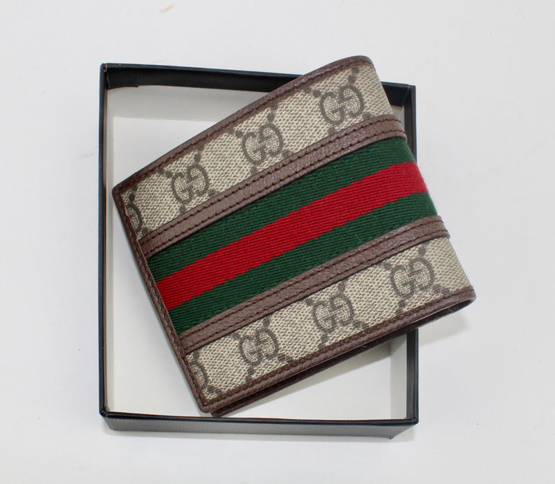 GUCCI OPHIDIA GG SUPREME BIFOLD WALLET