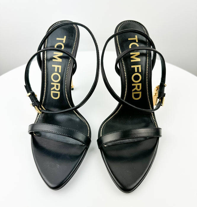 Tom Ford Padlock Sandals Black