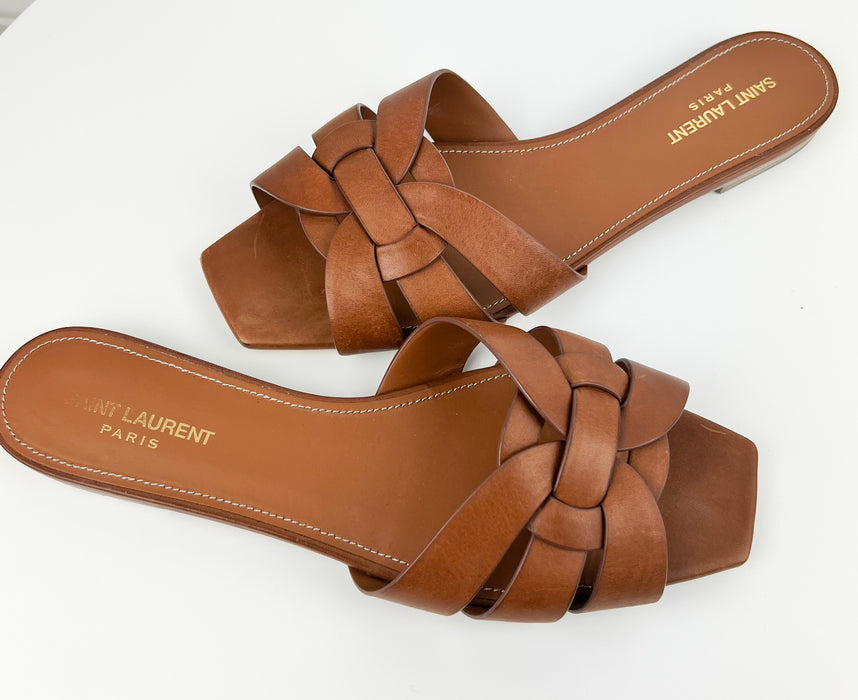 Saint Laurent Tribute Flat Sandals